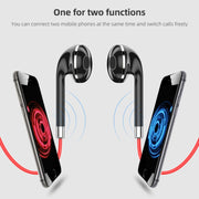 BT313 Magnetic Earbuds Sport Wireless Headphone Handsfree bluetooth HD Stereo Bass Headsets with Mic(Red)