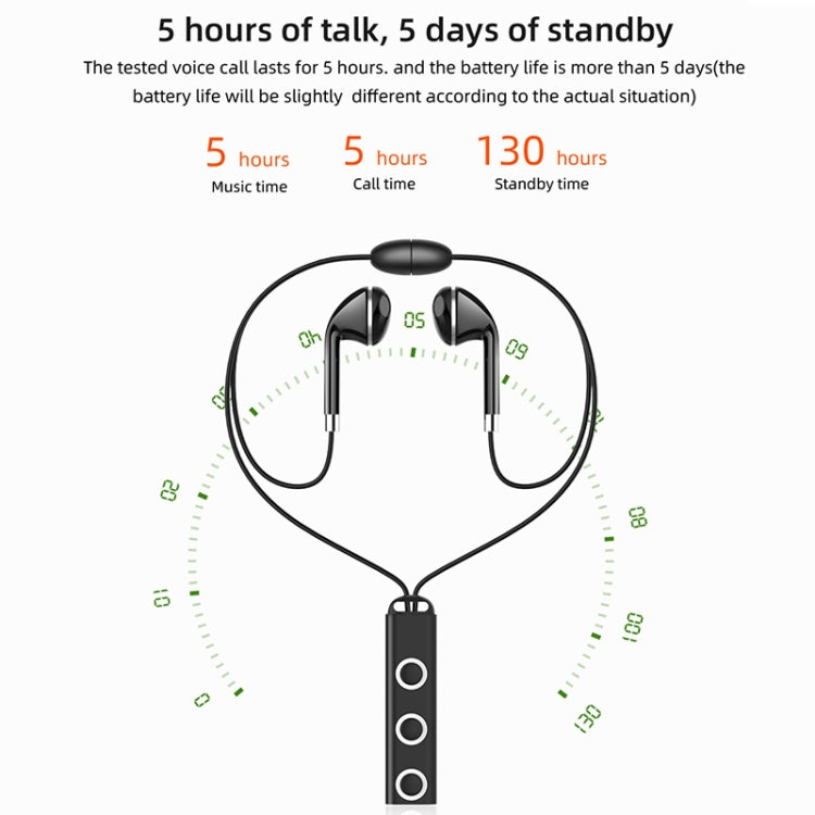 BT313 Magnetic Earbuds Sport Wireless Headphone Handsfree bluetooth HD Stereo Bass Headsets with Mic(White)