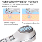 OFY-7901 Ultrasonic Cryotherapy Hot Cold Hammer Facial Lifting Vibration Massager Face Body Import Export Face Care Beauty Machine(White)