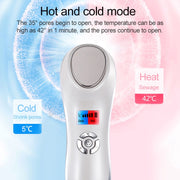 OFY-7901 Ultrasonic Cryotherapy Hot Cold Hammer Facial Lifting Vibration Massager Face Body Import Export Face Care Beauty Machine(White)