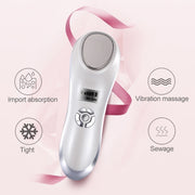 OFY-7901 Ultrasonic Cryotherapy Hot Cold Hammer Facial Lifting Vibration Massager Face Body Import Export Face Care Beauty Machine(White)
