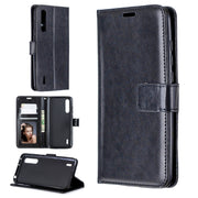 For Xiaomi Mi 9 Lite / CC9 Crazy Horse Texture Horizontal Flip Leather Case with Holder & Card Slots & Wallet & Photo Frame(Black)