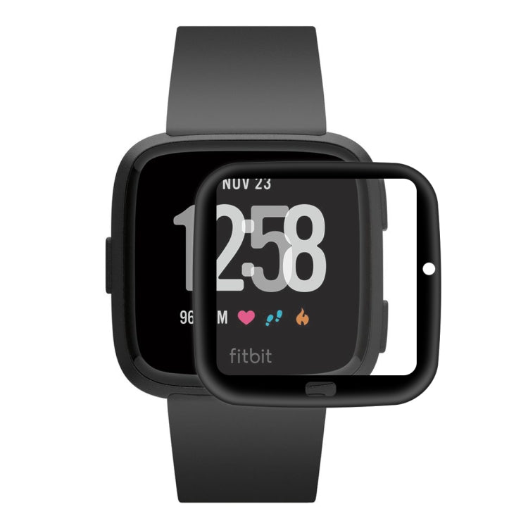 For Fitbit Versa (2018) ENKAY Hat-prince 3D Full Screen Soft TPU Edge + Soft Glass HD Screen Protector Film