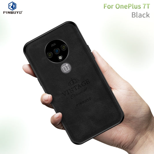 For Oneplus 7T PINWUYO Zun Series PC + TPU + Skin Waterproof And Anti-fall All-inclusive Protective Shell(Black) - OnePlus Cases by PINWUYO | Online Shopping South Africa | PMC Jewellery | Buy Now Pay Later Mobicred