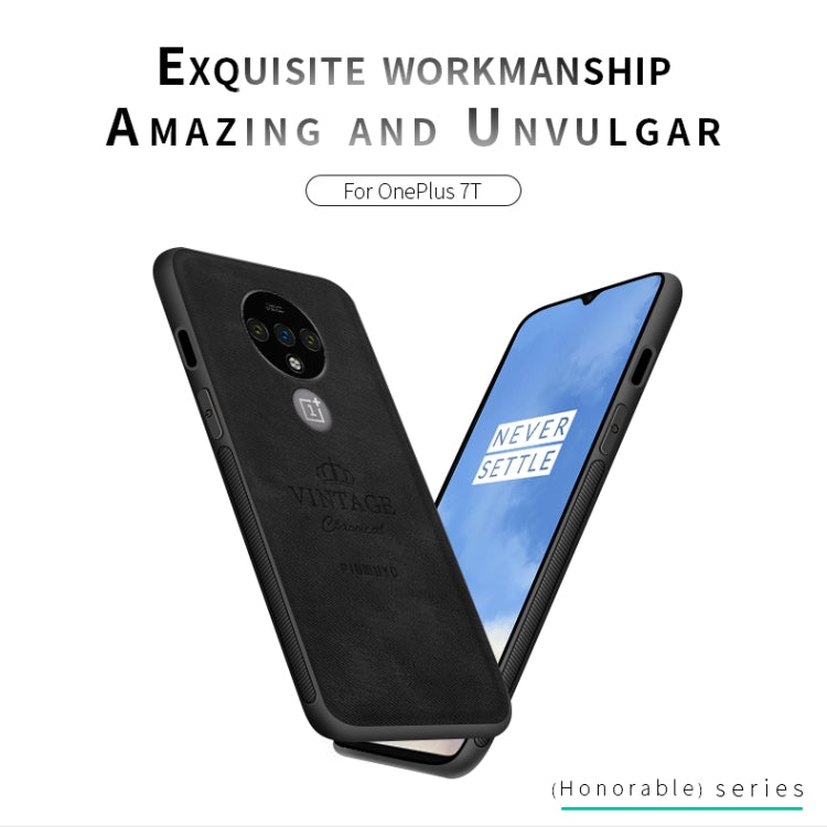 For Oneplus 7T PINWUYO Zun Series PC + TPU + Skin Waterproof And Anti-fall All-inclusive Protective Shell(Black) - OnePlus Cases by PINWUYO | Online Shopping South Africa | PMC Jewellery | Buy Now Pay Later Mobicred