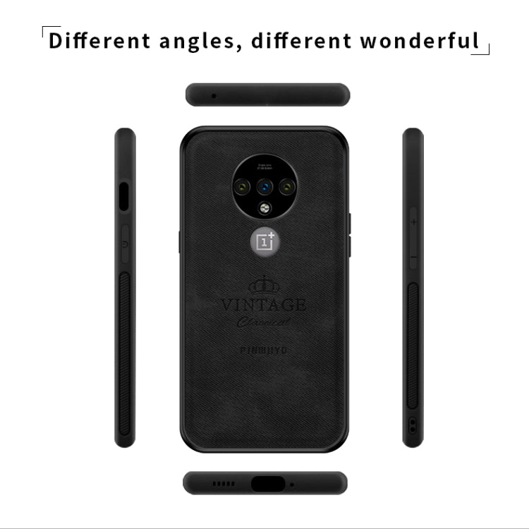 For Oneplus 7T PINWUYO Zun Series PC + TPU + Skin Waterproof And Anti-fall All-inclusive Protective Shell(Black) - OnePlus Cases by PINWUYO | Online Shopping South Africa | PMC Jewellery | Buy Now Pay Later Mobicred