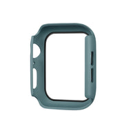 ENKAY Hat-prince Full Coverage PC Case + Tempered Glass Protector for Apple Watch Series 5 / 4 44mm(Green)