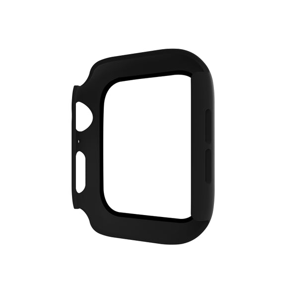 ENKAY Hat-prince Full Coverage PC Case + Tempered Glass Protector for Apple Watch Series 5 / 4 40mm(Black)
