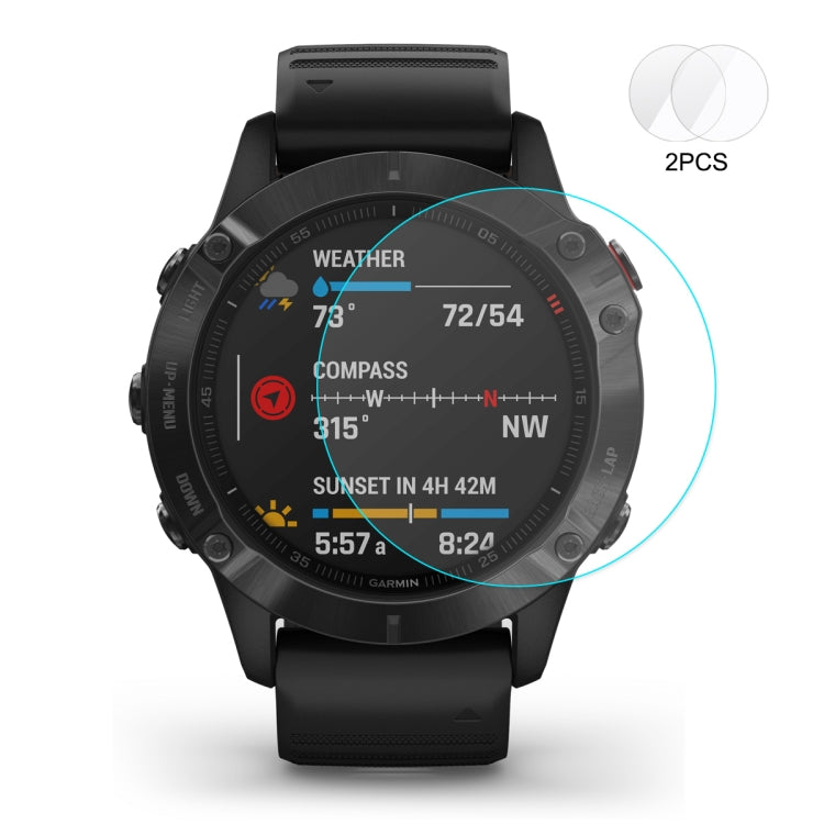 For Fenix 6/6 Pro/6 Sapphire 2 PCS ENKAY Hat-Prince 0.2mm 9H 2.15D Curved Edge Tempered Glass Film - Screen Protector by ENKAY | Online Shopping South Africa | PMC TechLife | Buy Now Pay Later Mobicred