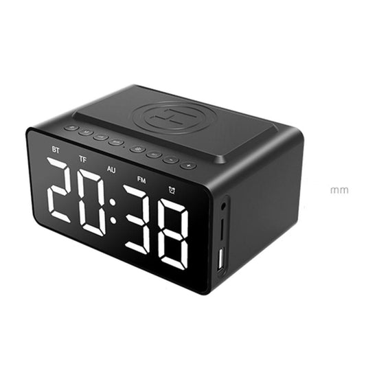 AEC BT508 Wireless Charging Bluetooth Speaker LED Alarm Clock Power Bank Three-In-One Speaker - free shipping - PMC Jewellery - Order now!