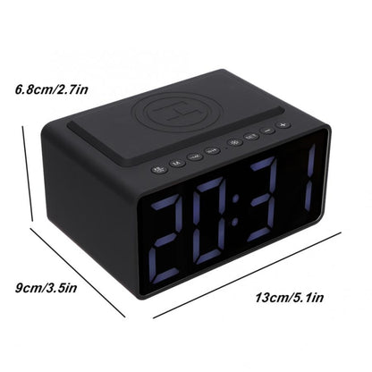 AEC BT508 Wireless Charging Bluetooth Speaker LED Alarm Clock Power Bank Three-In-One Speaker - free shipping - PMC Jewellery - Order now!