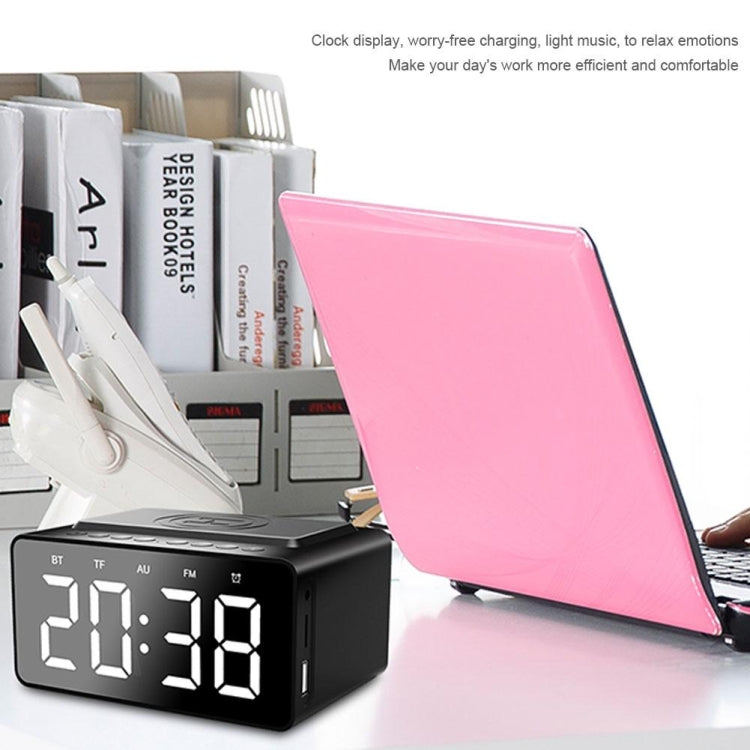 AEC BT508 Wireless Charging Bluetooth Speaker LED Alarm Clock Power Bank Three-In-One Speaker - free shipping - PMC Jewellery - Order now!