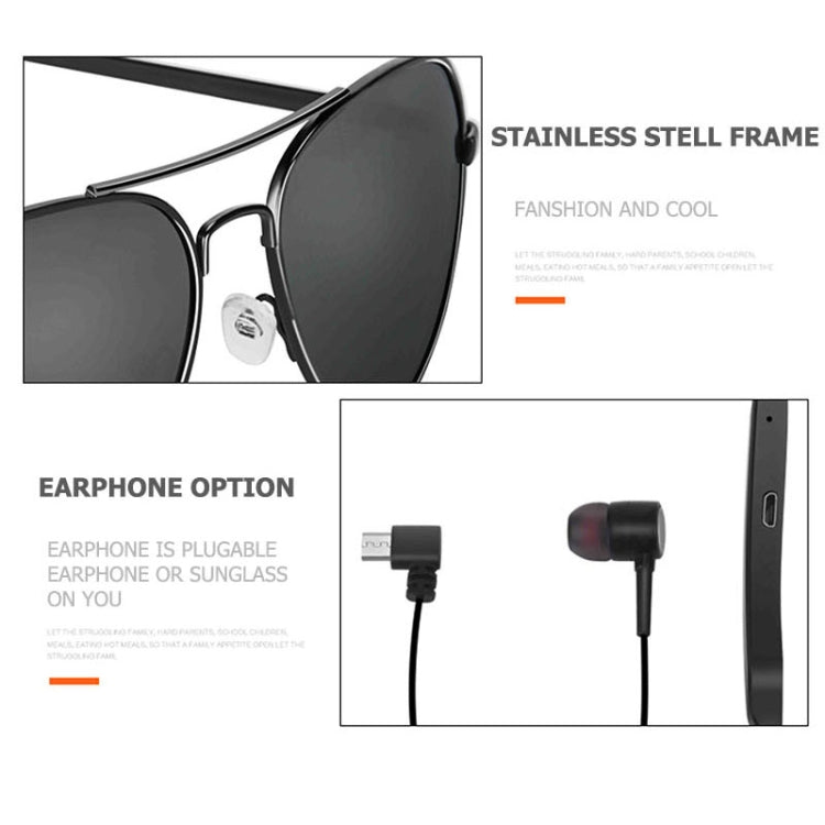 A8 Wireless Earphone Bluetooth Headset Sunglasses Music Headphones Smart Glasses Earbud Hands-free with Mic - Bluetooth Earphone by PMC TechLife | Online Shopping South Africa | PMC TechLife