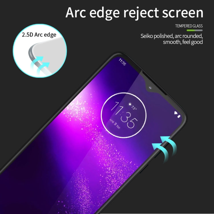 For  MOTO One Macro PINWUYO 9H 2.5D Full Screen Tempered Glass Film(Black) - Motorola Tempered Glass by PINWUYO | Online Shopping South Africa | PMC Jewellery | Buy Now Pay Later Mobicred