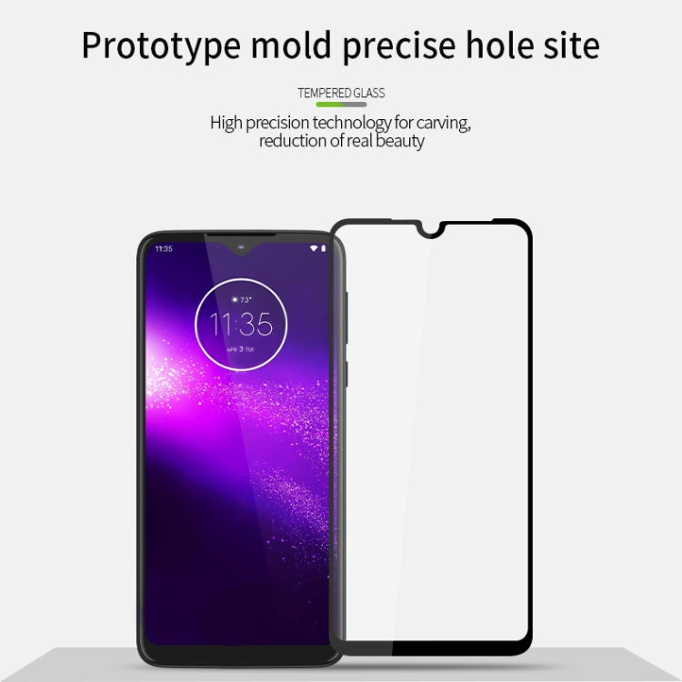 For  MOTO One Macro PINWUYO 9H 2.5D Full Screen Tempered Glass Film(Black) - Motorola Tempered Glass by PINWUYO | Online Shopping South Africa | PMC Jewellery | Buy Now Pay Later Mobicred