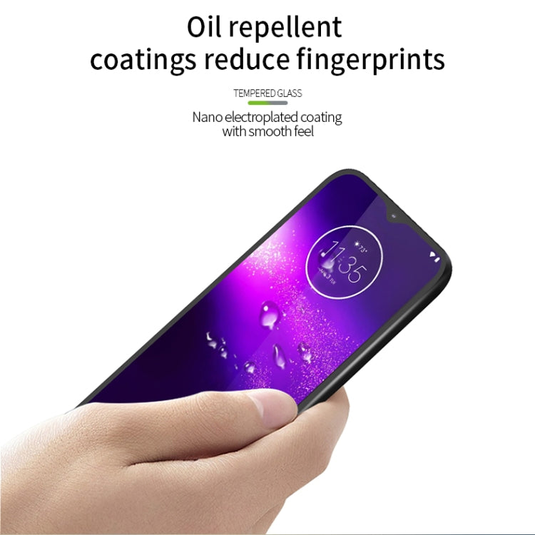 For  MOTO One Macro PINWUYO 9H 2.5D Full Screen Tempered Glass Film(Black) - Motorola Tempered Glass by PINWUYO | Online Shopping South Africa | PMC Jewellery | Buy Now Pay Later Mobicred