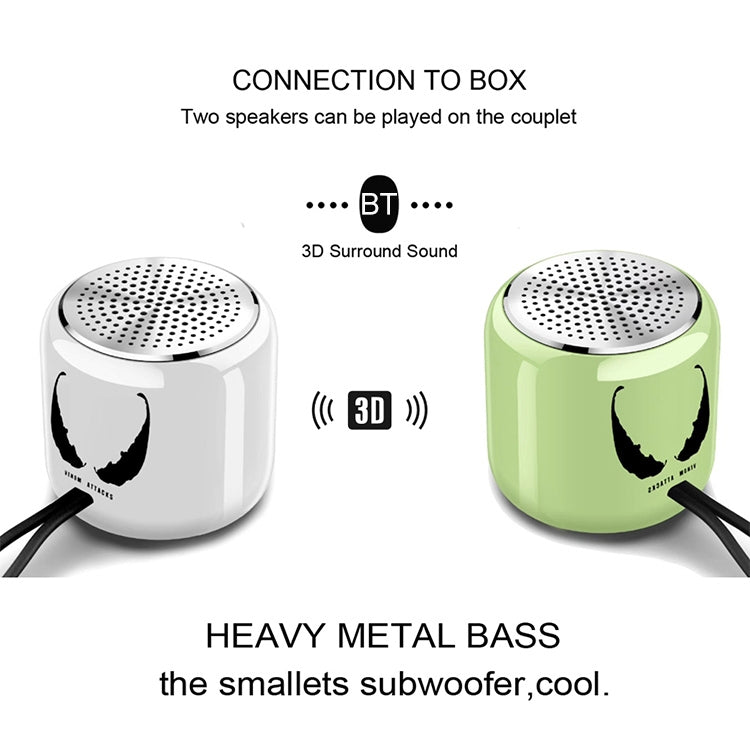 M9 Bluetooth5.0 Subwoofer Portable Speaker Aluminium Alloy Body Music Player(Black)