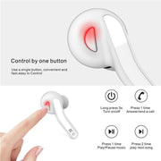 T88 Mini Touch Control Hifi Wireless Bluetooth Earphones TWS Wireless Earbuds with Charger Box(White)