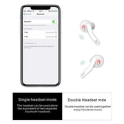 T88 Mini Touch Control Hifi Wireless Bluetooth Earphones TWS Wireless Earbuds with Charger Box(White)