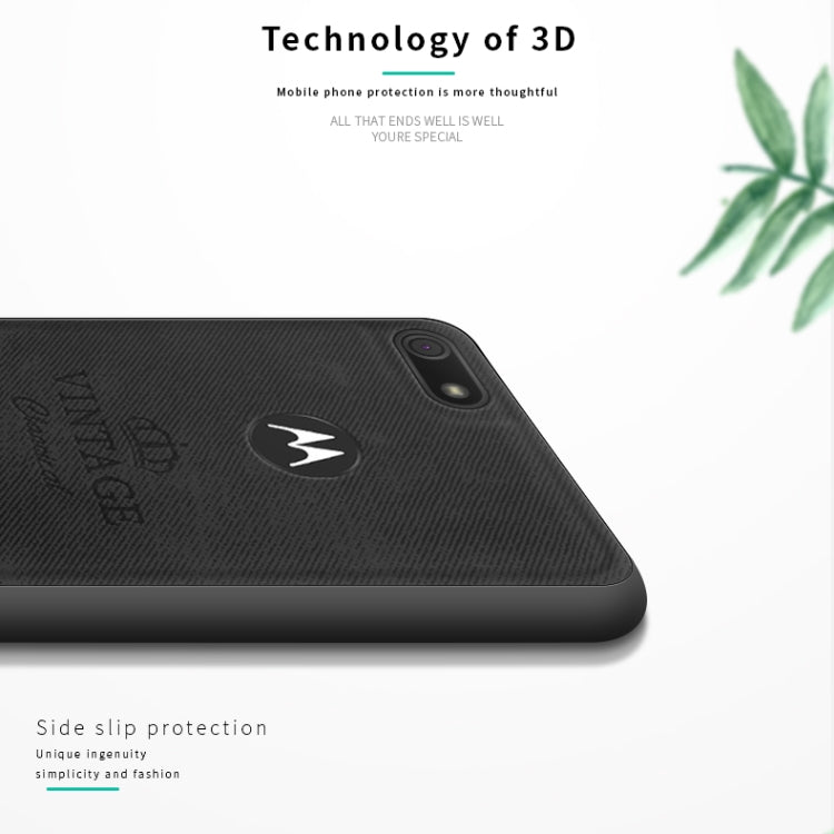 For  Motorola Moto E6 Play PINWUYO Zun Series PC + TPU + Skin Waterproof And Anti-fall All-inclusive Protective Shell(Black) - Motorola Cases by PINWUYO | Online Shopping South Africa | PMC Jewellery | Buy Now Pay Later Mobicred