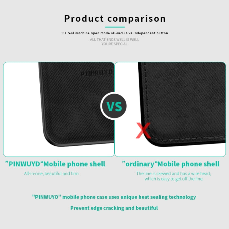 For  Motorola Moto E6 Play PINWUYO Zun Series PC + TPU + Skin Waterproof And Anti-fall All-inclusive Protective Shell(Black) - Motorola Cases by PINWUYO | Online Shopping South Africa | PMC Jewellery | Buy Now Pay Later Mobicred