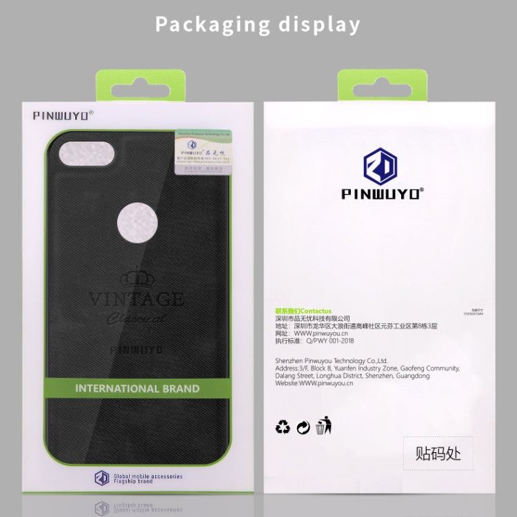 For  Motorola Moto E6 Play PINWUYO Zun Series PC + TPU + Skin Waterproof And Anti-fall All-inclusive Protective Shell(Blue) - free shipping - PMC Jewellery - Order now!