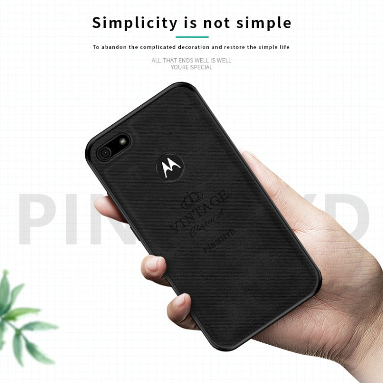 For  Motorola Moto E6 Play PINWUYO Zun Series PC + TPU + Skin Waterproof And Anti-fall All-inclusive Protective Shell(Brown) - Motorola Cases by PINWUYO | Online Shopping South Africa | PMC Jewellery | Buy Now Pay Later Mobicred