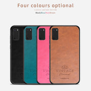 For Galaxy S20 PINWUYO Pin Rui Series Classical Leather, PC + TPU + PU Leather Water-resistant And Anti-fall All-inclusive Protective Shell(Blue)