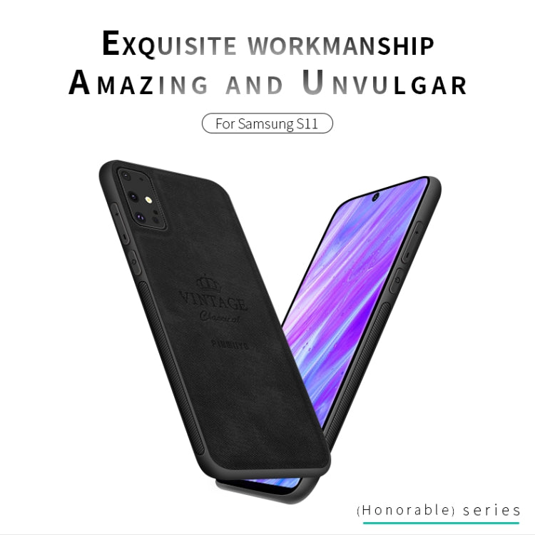 For Galaxy S20+ PINWUYO Zun Series PC + TPU + Skin Waterproof Anti-fall All-inclusive Protective Case(Gray) - Galaxy Phone Cases by PINWUYO | Online Shopping South Africa | PMC TechLife | Buy Now Pay Later Mobicred