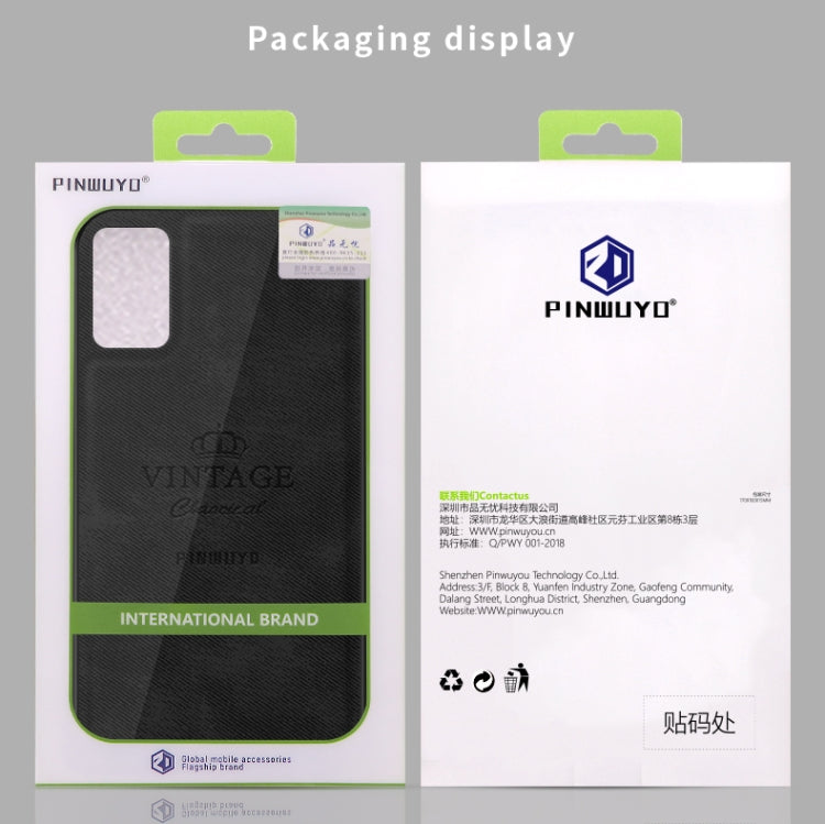 For Galaxy S20+ PINWUYO Zun Series PC + TPU + Skin Waterproof Anti-fall All-inclusive Protective Case(Gray) - Galaxy Phone Cases by PINWUYO | Online Shopping South Africa | PMC TechLife | Buy Now Pay Later Mobicred