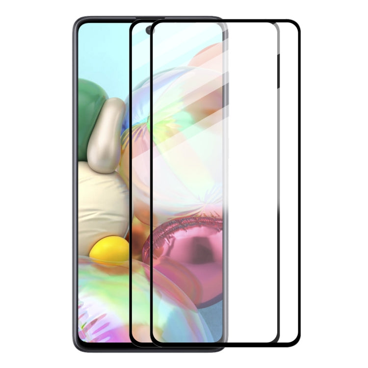 For  Galaxy A71 ENKAY Hat-Prince 2 PCS Full Glue 0.26mm 9H 2.5D Tempered Glass Full Coverage Film - Galaxy Tempered Glass by ENKAY | Online Shopping South Africa | PMC TechLife | Buy Now Pay Later Mobicred
