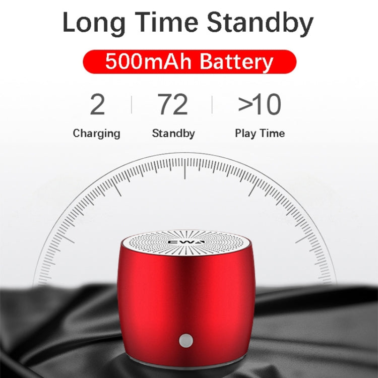 EWA A103 Portable Bluetooth Speaker Wireless Heavy Bass Bomm Box Subwoofer Phone Call Surround Sound Bluetooth Shower Speaker(Silver) - free shipping - PMC TechLife - Order now!