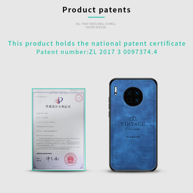 For Huawei Mate 30 5G (Leather) PINWUYO Zun Series PC + TPU + Skin Waterproof Anti-fall All-inclusive Protective Case(Gray) - free shipping - PMC TechLife - Order now!
