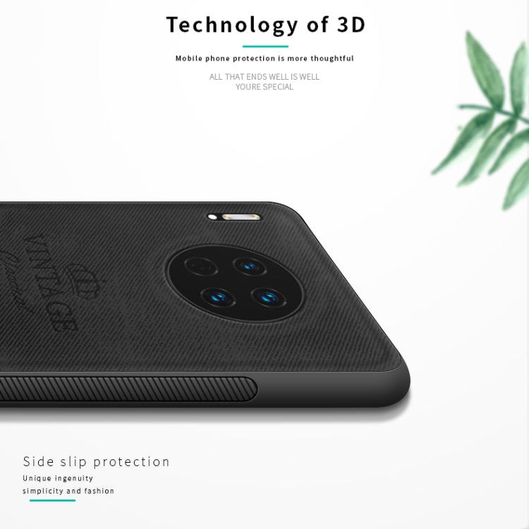 For Huawei Mate 30 5G (Leather) PINWUYO Zun Series PC + TPU + Skin Waterproof Anti-fall All-inclusive Protective Case(Gray) - free shipping - PMC TechLife - Order now!