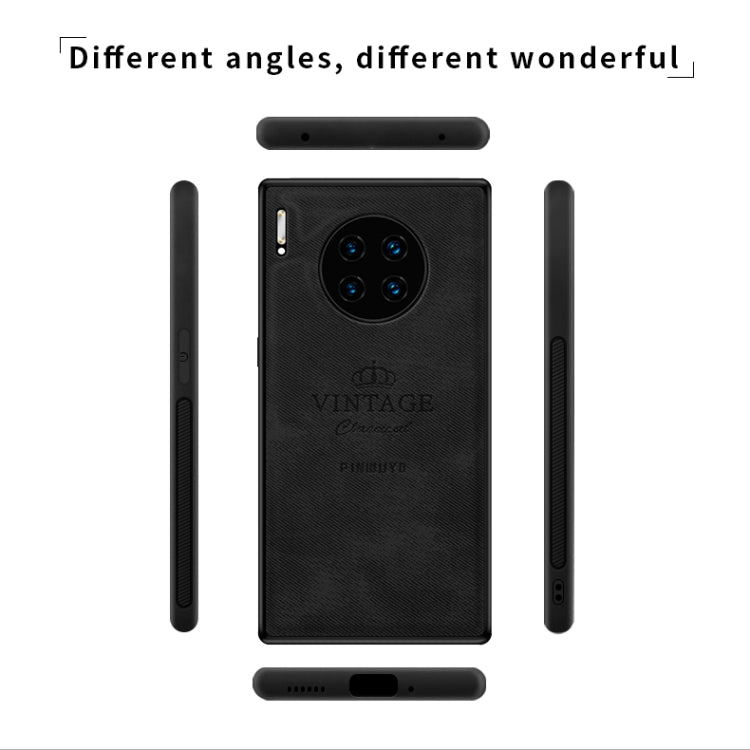 For Huawei Mate 30 Pro 5G (Leather) PINWUYO Zun Series PC + TPU + Skin Water-resistant Anti-fall All-inclusive Protective Case(Gray) - Huawei Cases by PINWUYO | Online Shopping South Africa | PMC TechLife | Buy Now Pay Later Mobicred