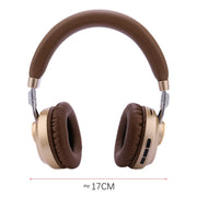 VJ083 Folding Wireless Headset Bluetooth Competitive Game Music Sports Plug Cartoon Wireless Headset(Green)