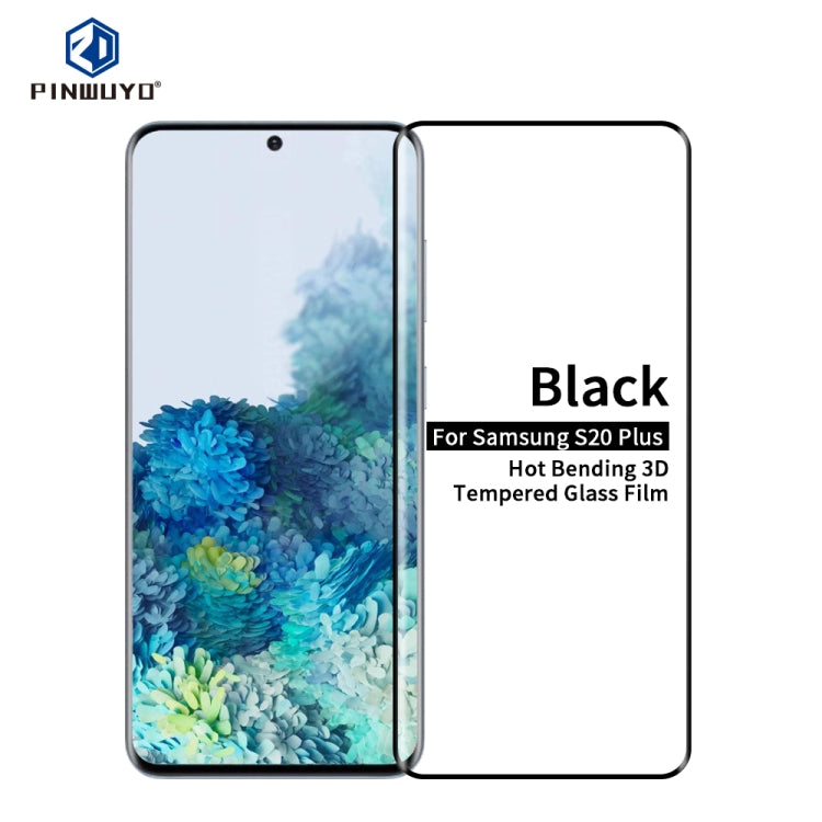 For Galaxy S20 Plus PINWUYO 9H 3D Hot Bending Tempered Glass Film(Black) - Galaxy Tempered Glass by PINWUYO | Online Shopping South Africa | PMC TechLife | Buy Now Pay Later Mobicred