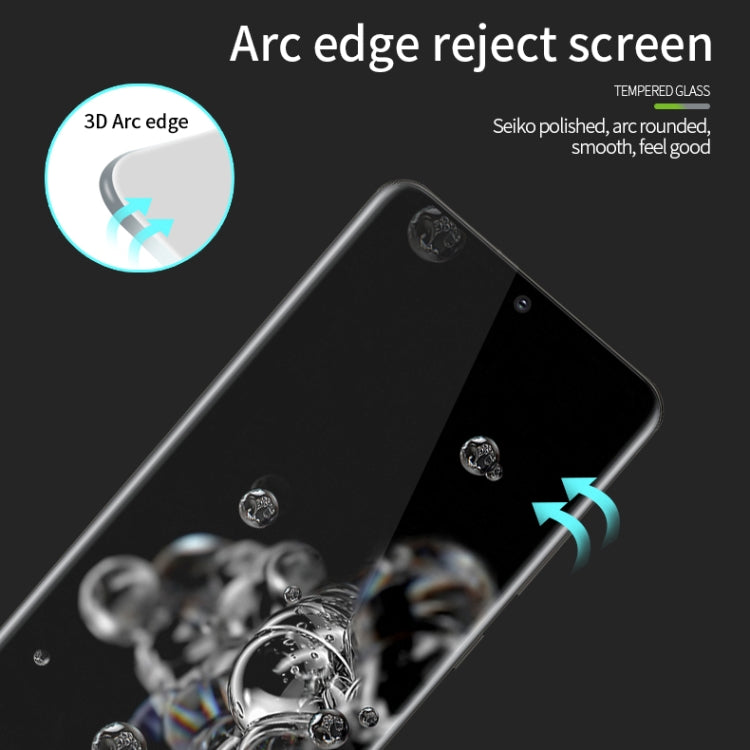 For Galaxy S20 Ultra PINWUYO 9H 3D Hot Bending Tempered Glass Film(Black) - Galaxy Tempered Glass by PINWUYO | Online Shopping South Africa | PMC TechLife | Buy Now Pay Later Mobicred