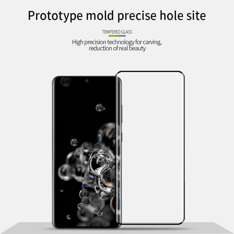 For Galaxy S20 Ultra PINWUYO 9H 3D Hot Bending Tempered Glass Film(Black) - Galaxy Tempered Glass by PINWUYO | Online Shopping South Africa | PMC TechLife | Buy Now Pay Later Mobicred