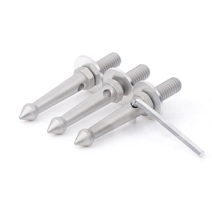 3PCS Professional Tripod Stainless Steel Foot Spikes - Other Accessories by FITTEST | Online Shopping South Africa | PMC Jewellery | Buy Now Pay Later Mobicred