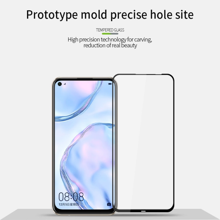 For Huawei P40 Lite / nova 6 SE PINWUYO 9H 2.5D Full Screen Tempered Glass Film(Black) - Huawei Tempered Glass by PINWUYO | Online Shopping South Africa | PMC TechLife | Buy Now Pay Later Mobicred