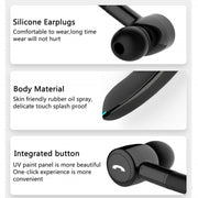 F900 Mini Earhook 180�� Freely Rotating Wireless Bluetooth 5.0 Earphone Car Handsfree Call Headphone(Black Gray)
