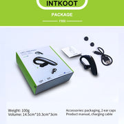 F900 Mini Earhook 180�� Freely Rotating Wireless Bluetooth 5.0 Earphone Car Handsfree Call Headphone(Black Gray)