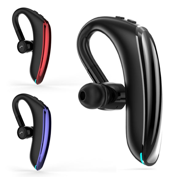 F900 Mini Earhook 180�� Freely Rotating Wireless Bluetooth 5.0 Earphone Car Handsfree Call Headphone(Black Gray)