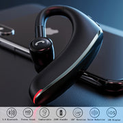 F900 Mini Earhook 180�� Freely Rotating Wireless Bluetooth 5.0 Earphone Car Handsfree Call Headphone(Red)