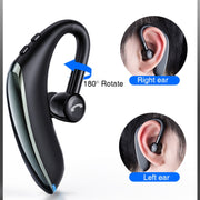 F900 Mini Earhook 180�� Freely Rotating Wireless Bluetooth 5.0 Earphone Car Handsfree Call Headphone(Red)