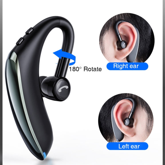 F900 Mini Earhook 180�� Freely Rotating Wireless Bluetooth 5.0 Earphone Car Handsfree Call Headphone(Red)