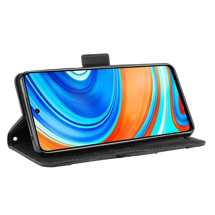 For Xiaomi Redmi Note 9 Pro / Note 9s / Note 9 Pro Max  Wallet Style Skin Feel Calf Pattern Leather Case with Separate Card Slot(Black)