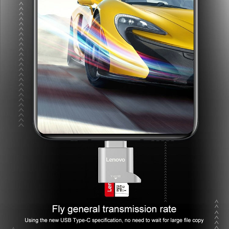 Lenovo D201 USB-C / Type-C To TF Card Reader - Card Reader by Lenovo | Online Shopping South Africa | PMC Jewellery | Buy Now Pay Later Mobicred