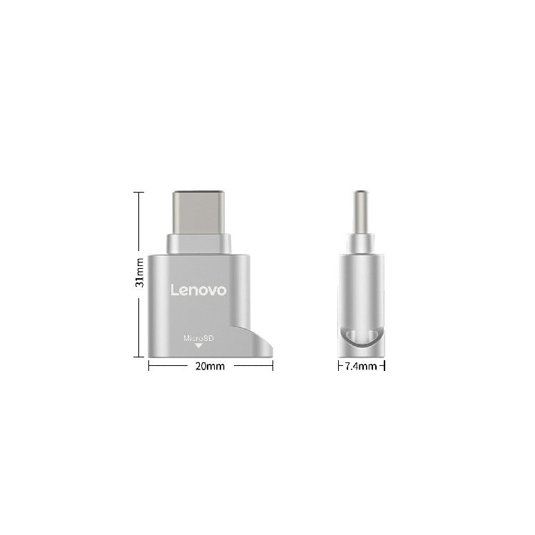 Lenovo D201 USB-C / Type-C To TF Card Reader - Card Reader by Lenovo | Online Shopping South Africa | PMC Jewellery | Buy Now Pay Later Mobicred